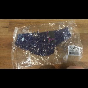 Sexy Dark blue lace thong NWT size small